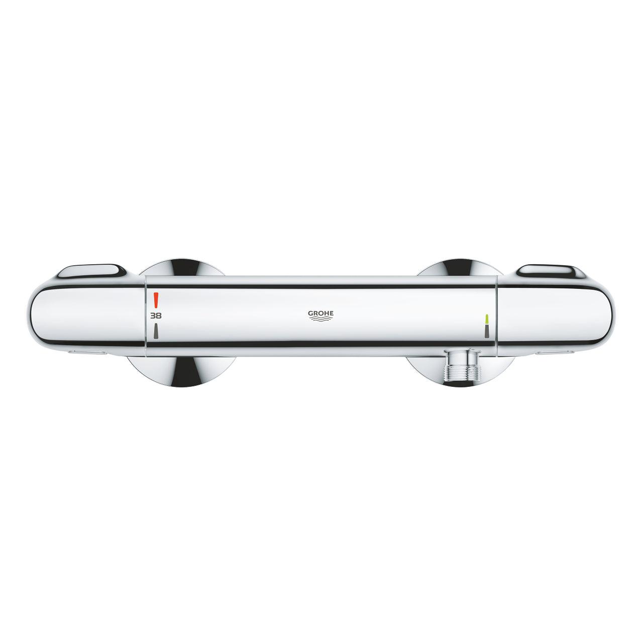 Grohe Grohtherm 1000 thermostatische douchemengkraan chroom met koppelingen