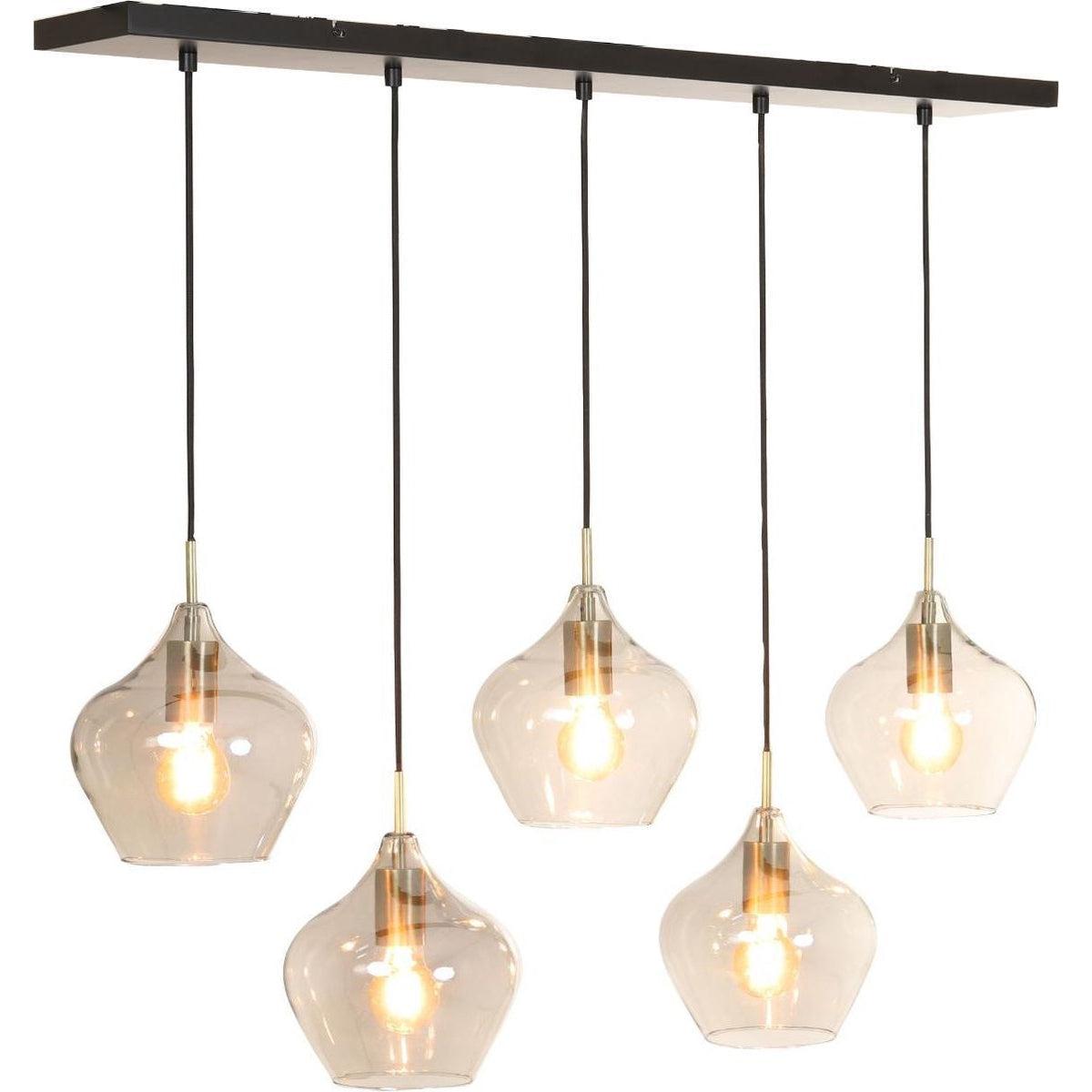 Light & Living hanglamp Rakel 5-lichts brons