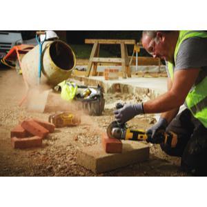 18V haakse slijper op accu 125 mm. accessiores geleverd zonder accu en lader