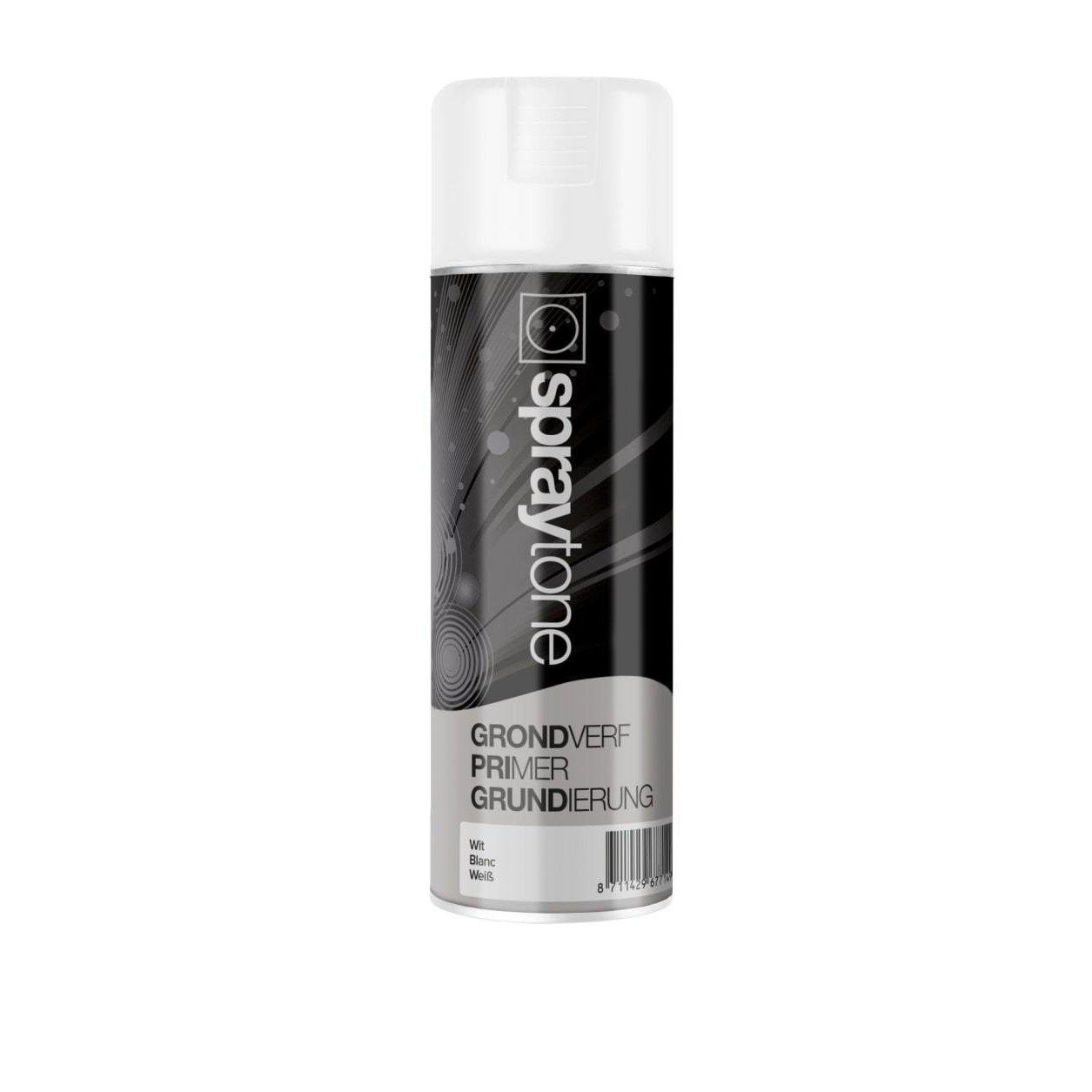 Spraytone Grondverf binnen/buiten grijs 400 ml.