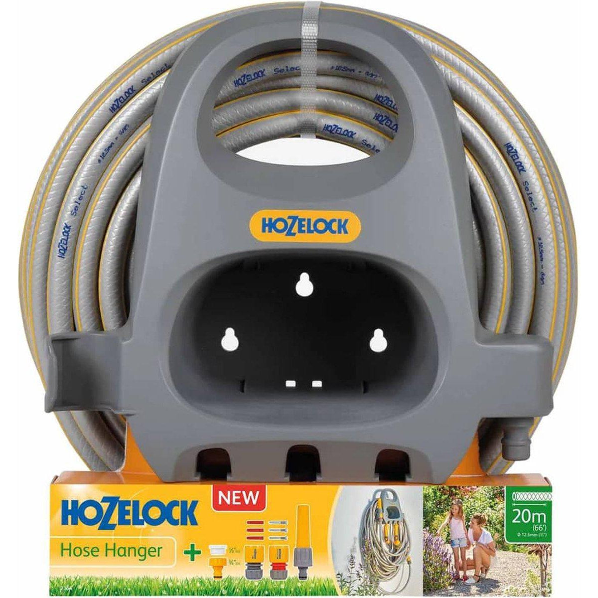 Wandslanghouder + 20 meter slang