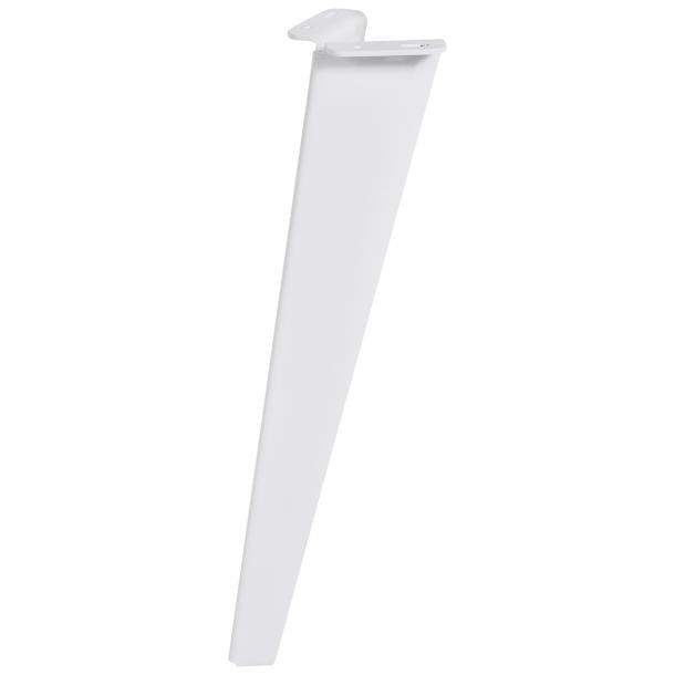 Duraline meubelpoot gevouwen staal 40cm wit 4pp