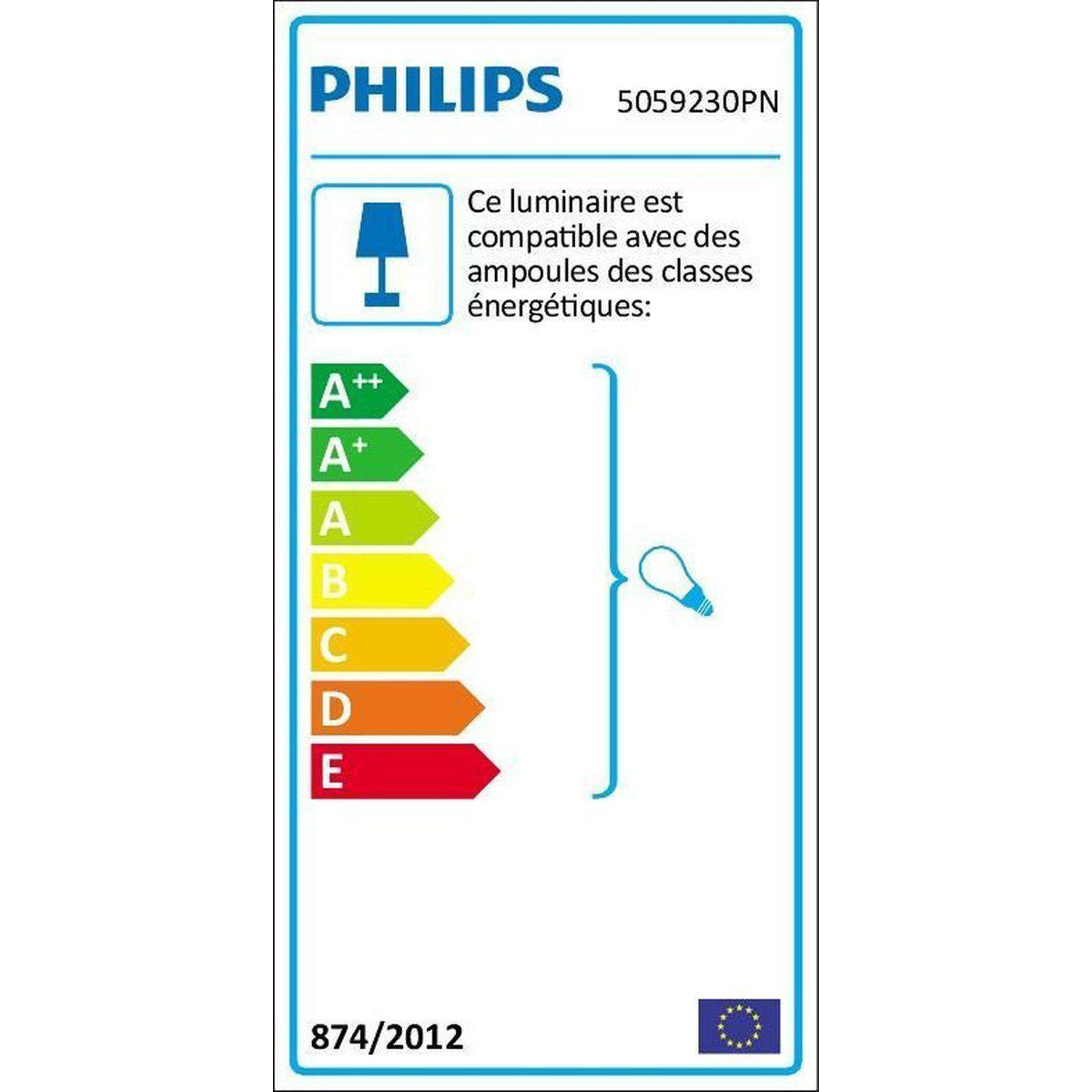 Opbouwspot Philips Kosipo zwart 2xnw 230V