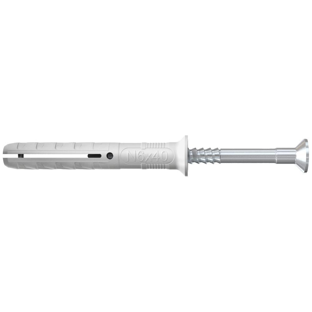 fischer nagelplug N 8x60/20 S met verzonken kop (50 stuks)