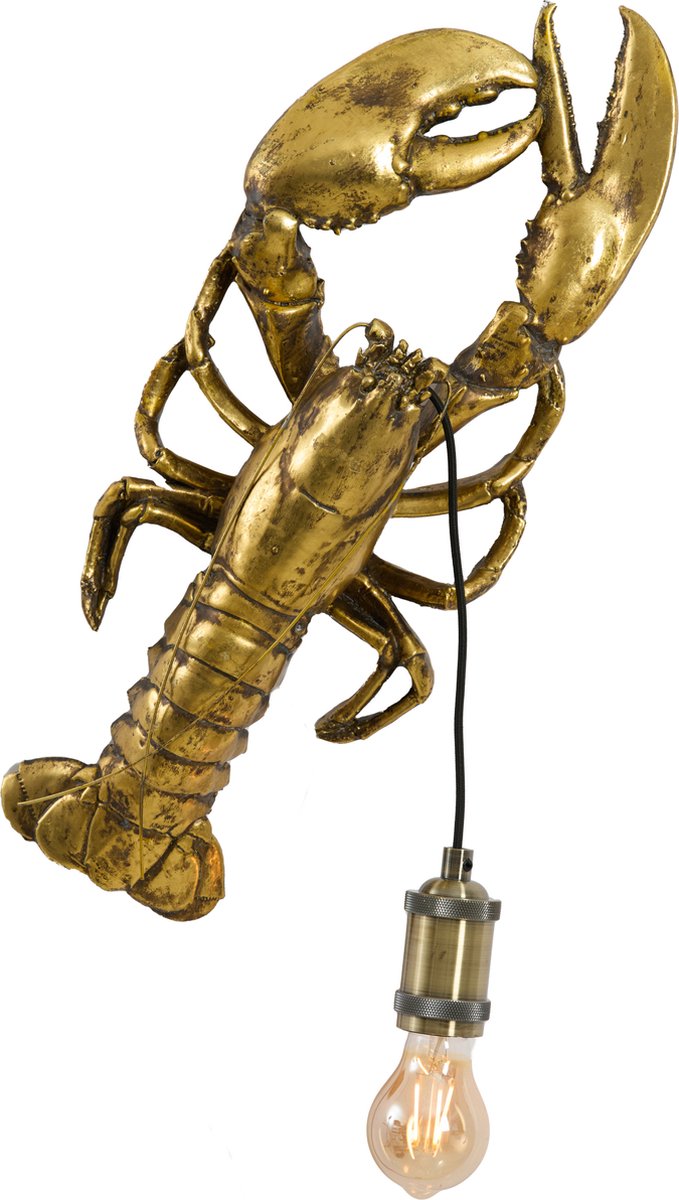 Light & Living Wandlamp Lobster Brons