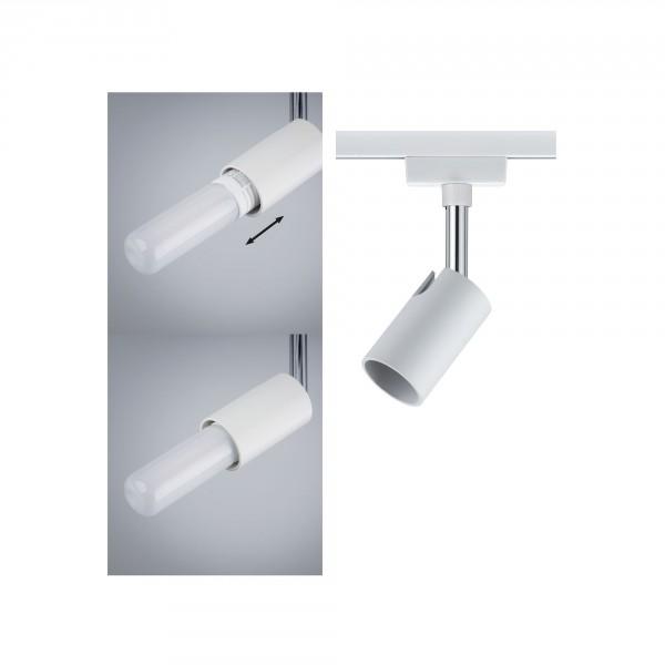 URail System Spot Pure I max. 1x10W GU10 wit/chroom 230V Metaal/Kunststof