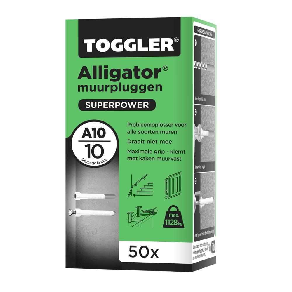 Toggler Alligator plug zonder flens A10 (50 st.)