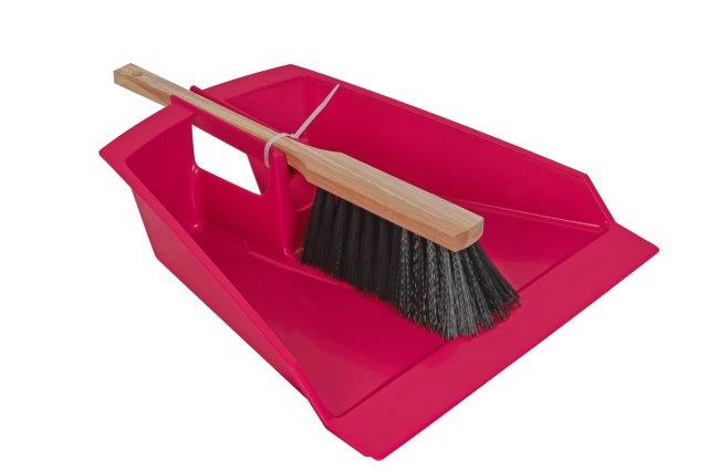 Bladeren blik violet met stoffer