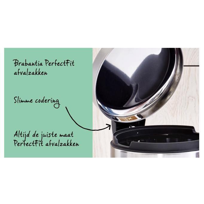 Brabantia NewIcon pedaalemmer 3 ltr Platinum