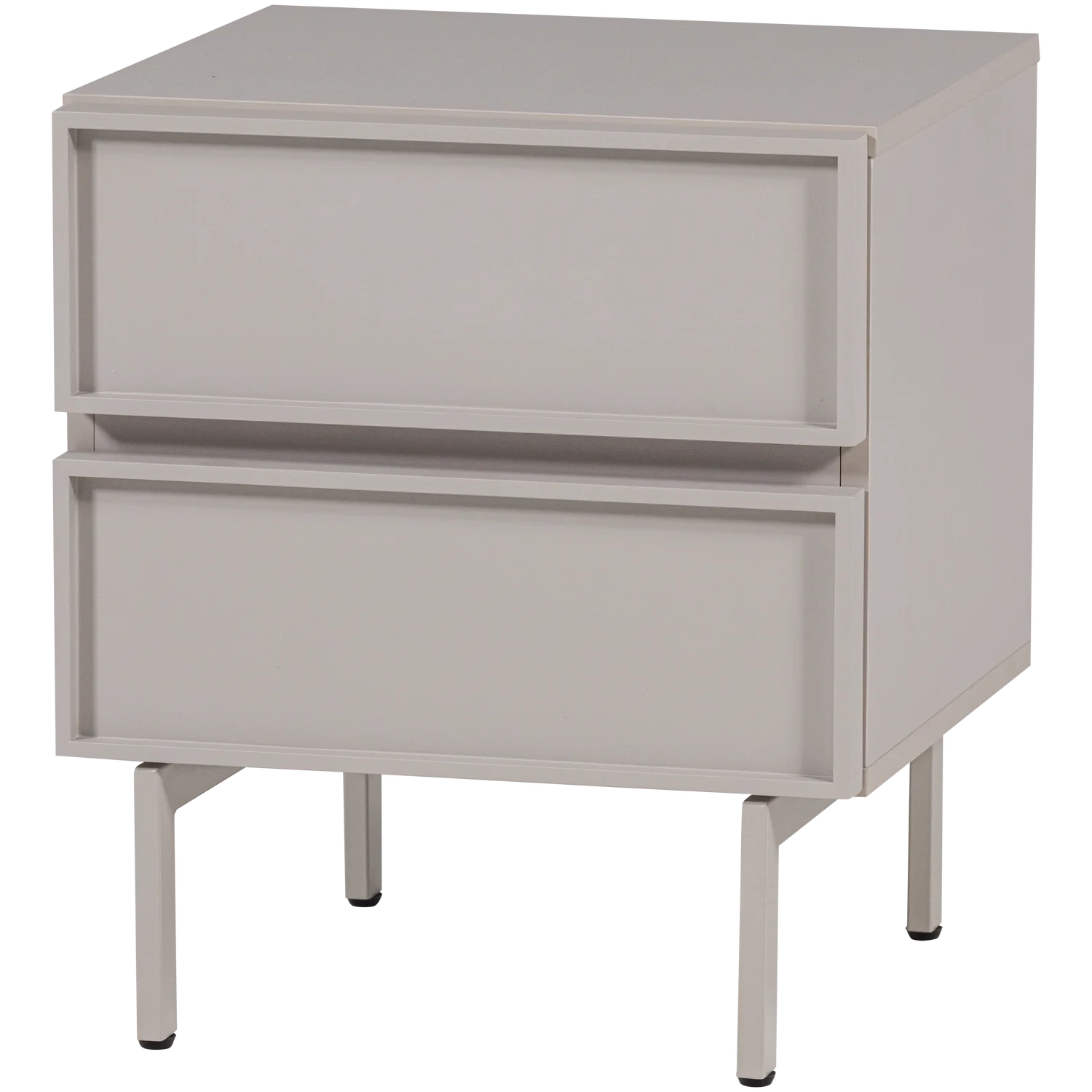WOOOD Tours ladekast/nachtkastje 2 lades melamine/MDF zand