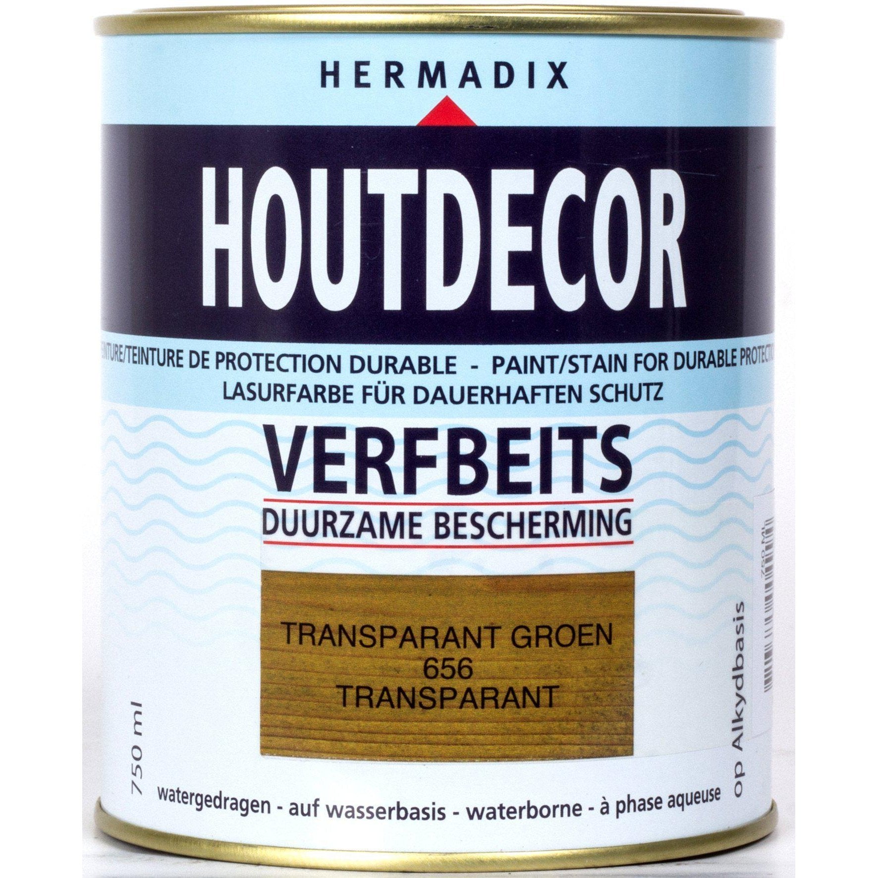 Hermadix houtdecor 656 transparant groen 750 ml