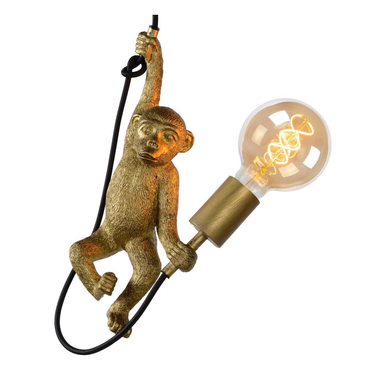 CHIMP. Hanglamp-Zwart-?17,6-1xE27-60W-Kunsts.