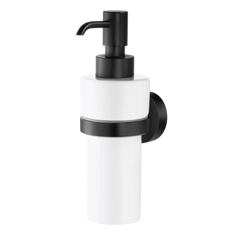 Smedbo Home zeepdispenser HB369 zwart porselein 200 ml