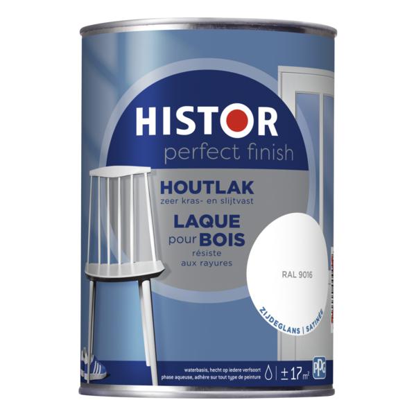 Histor Perfect Finish Houtlak RAL 9016 Zijdeglans 1,25 liter
