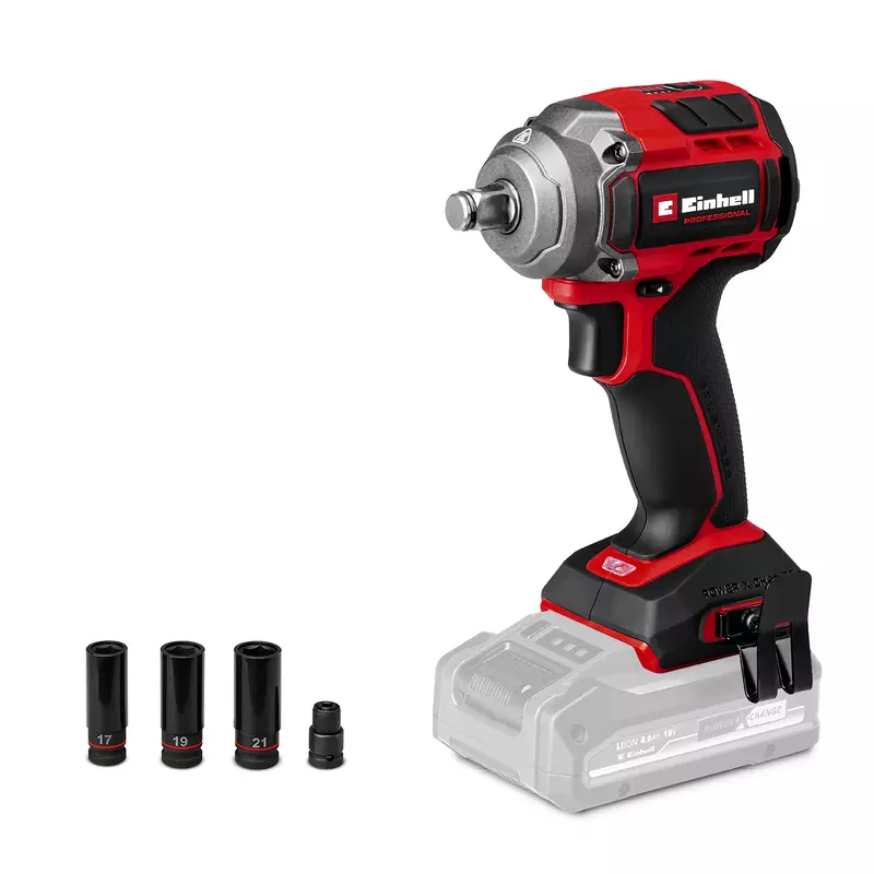 Einhell Accu Slagmoersleutel TP-CW 18/350-C Li BL Solo - Zonder accu en lader