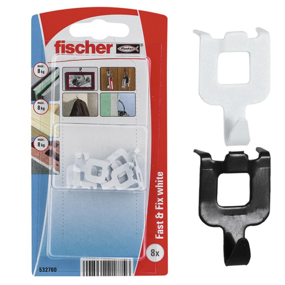 Fischer gipshaak fast & fix zwart (8 stuks)