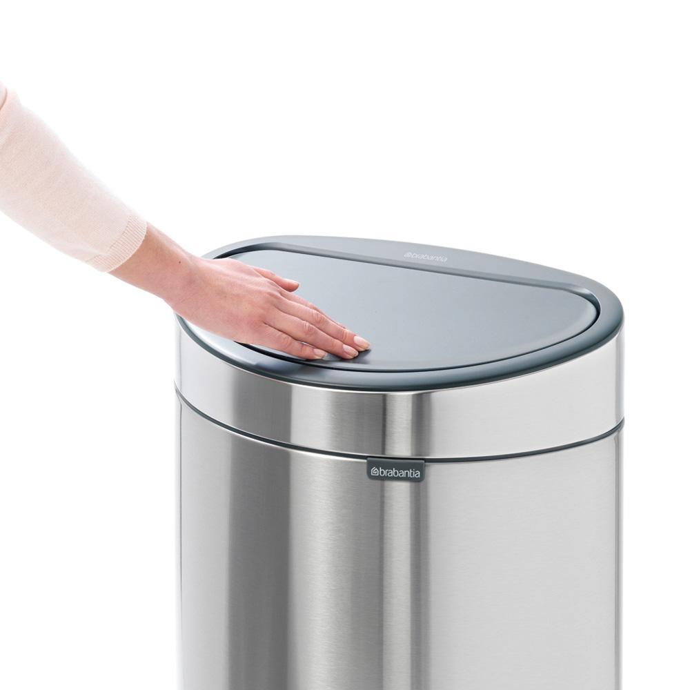 Brabantia Touch Bin afvalemmer 40 ltr. Matt Steel Fingerprint Proof