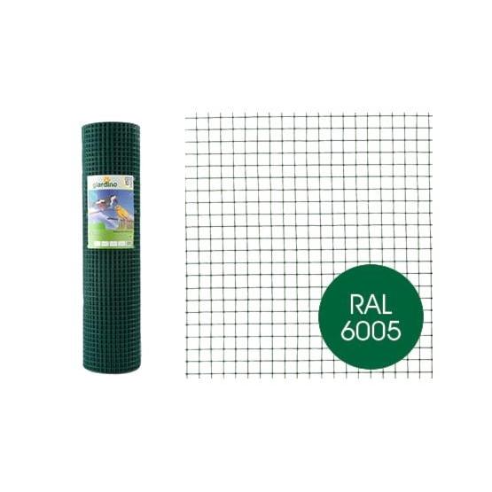 Giardino gelast gaas geplastificeerd 12.7 x 0.9mm x 101cm x 2.5 meter RAL 6005 groen