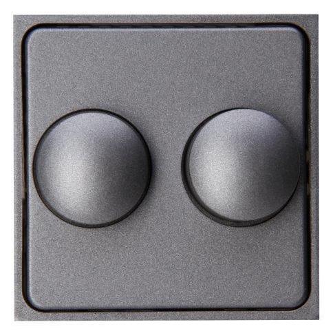 Athenis dimmerplaat duo antraciet