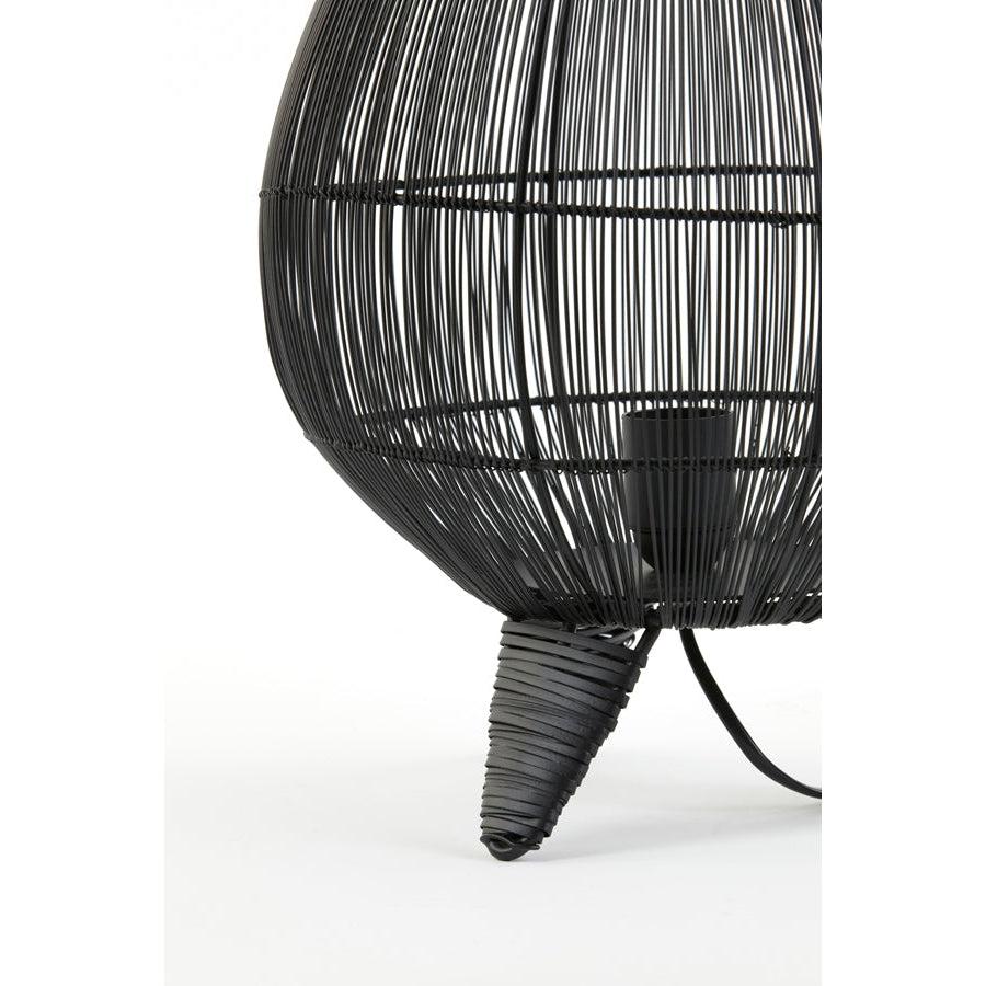 Light & Living Yumi tafellamp zwart