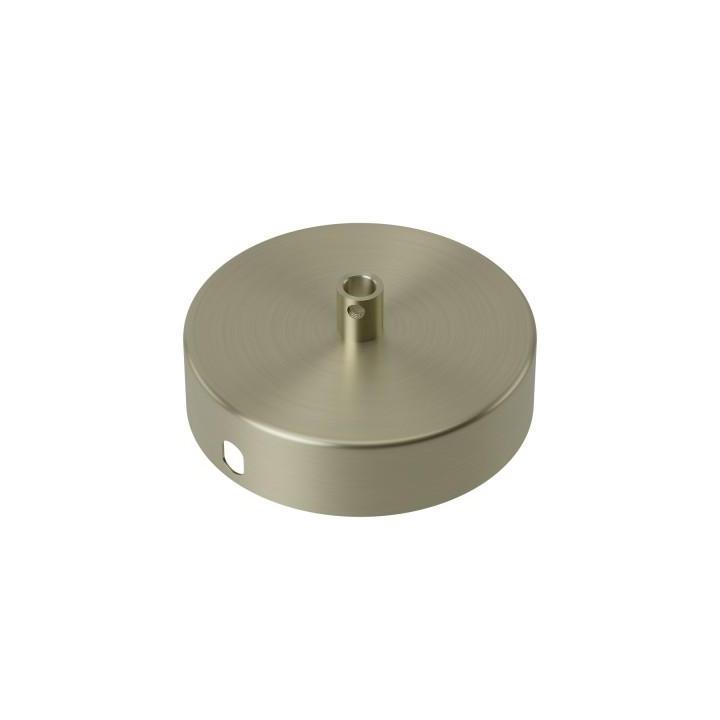 Calex metalen plafondplaat 100mm 1 gat, matt bronze