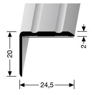 Hoekprofiel hoog staal 300cm 