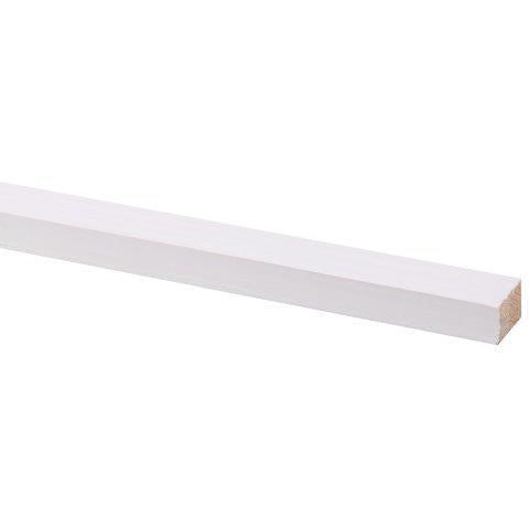 Schaaflat grenen gegrond 12x18mm wit 270cm