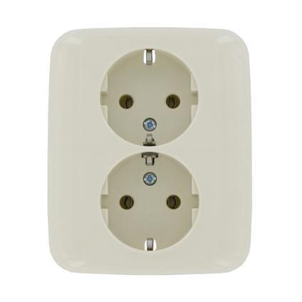 Busch-Jaeger SI Reflex inbouw WCD 2-voudig RA creme