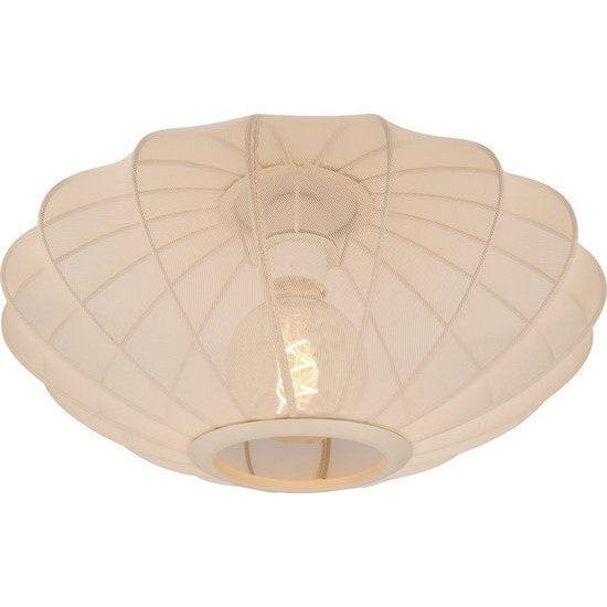 CORINA Plafonni?e-Beige-?40-1xE27-40W-Polyes.
