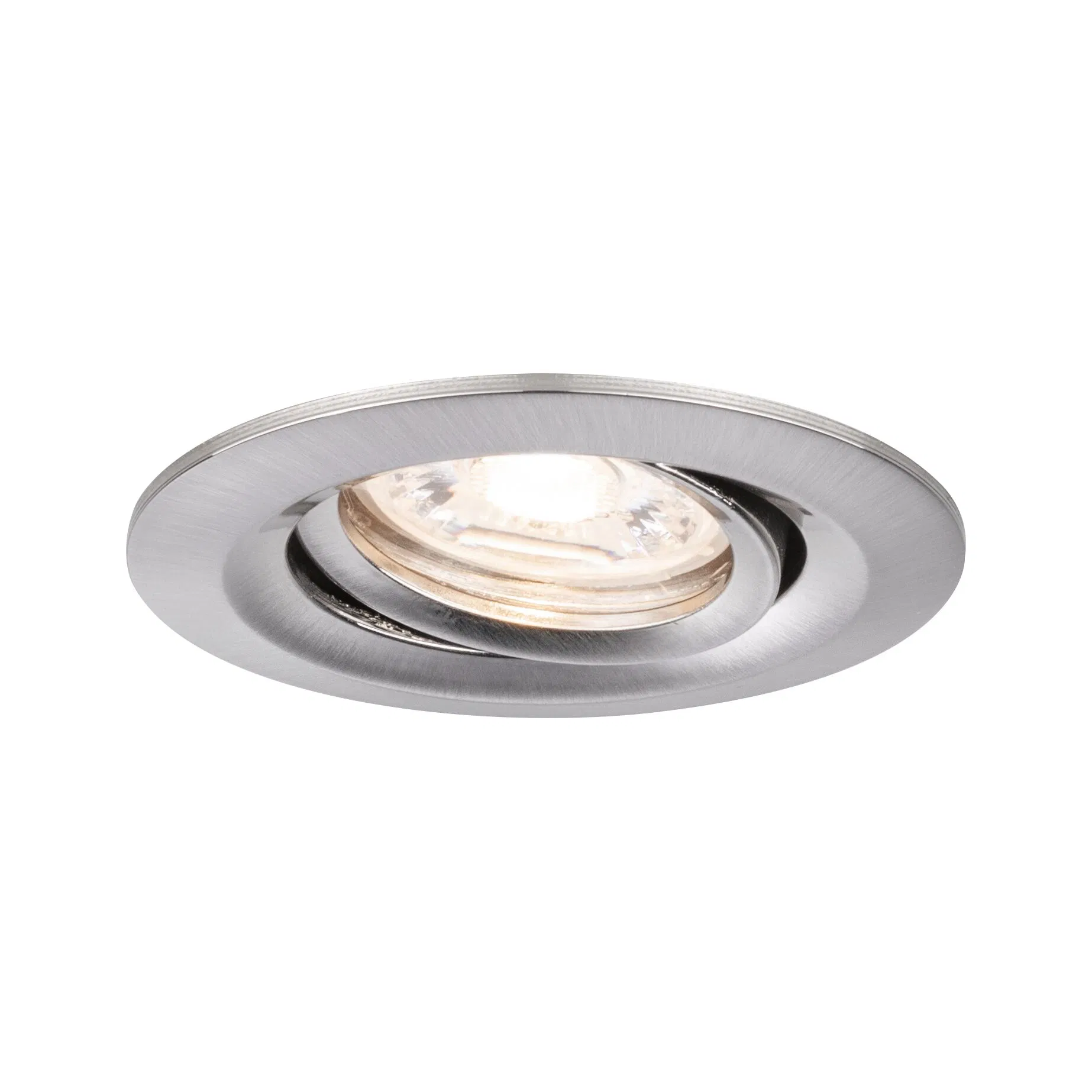 Paulmann Inblp Nova mini Coin rond zwenkbaar LED 1x4W 310lm ijzer geborsteld/alu