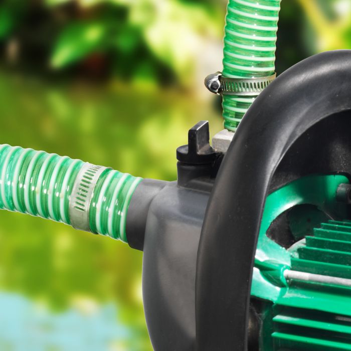 Cornat zuigslang 1 1/4 inch groen-wit per meter