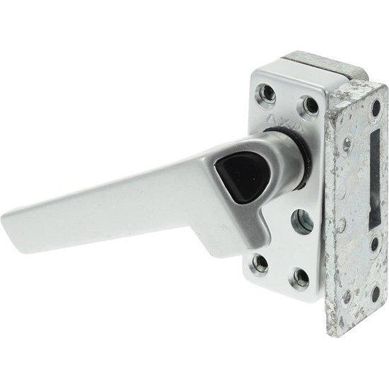Axa raamsluiting met nok/knopslot, links, type 3318, SKG* aluminium f1