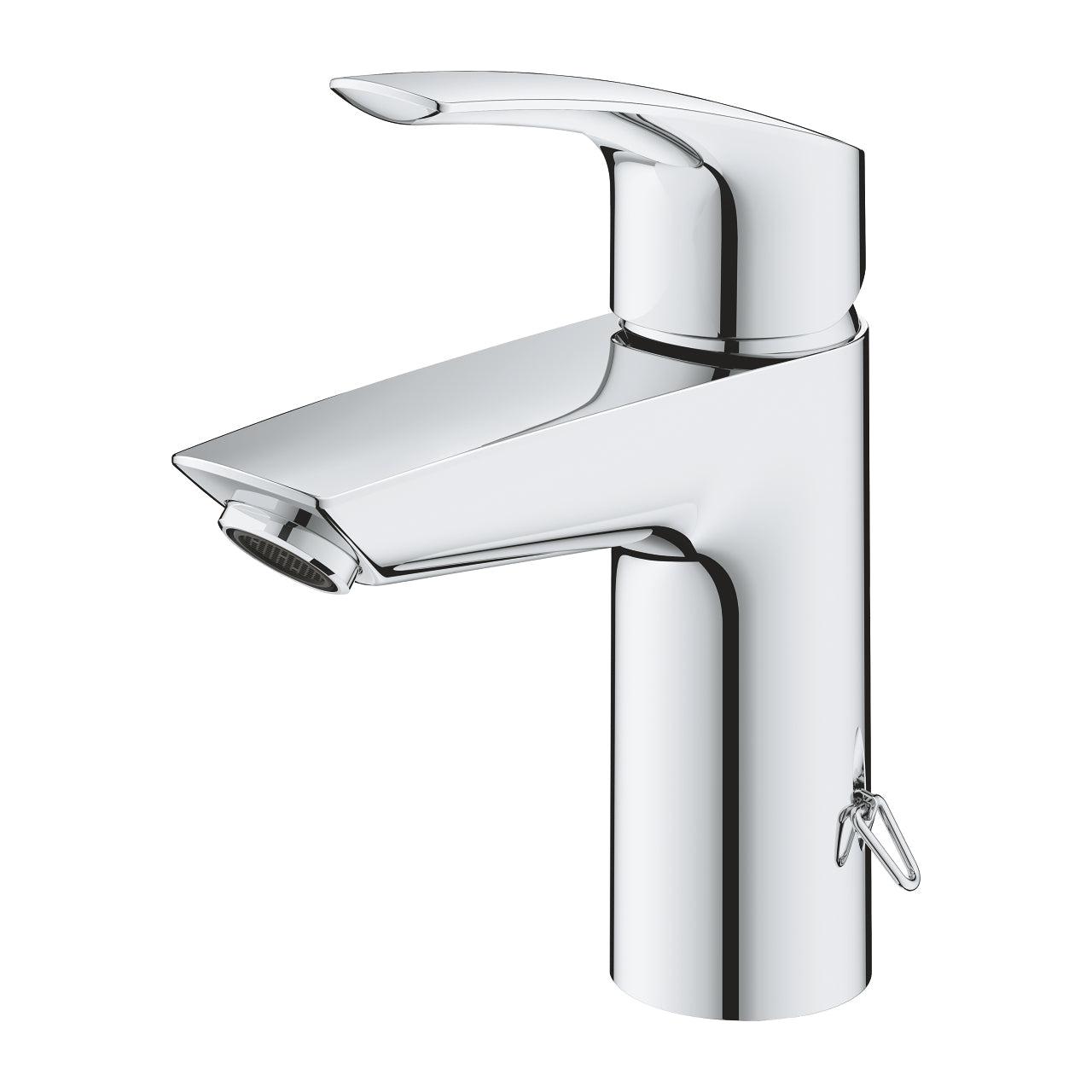 Grohe Eurosmart wastafelmengkraan S-Size met ketting chroom koude start