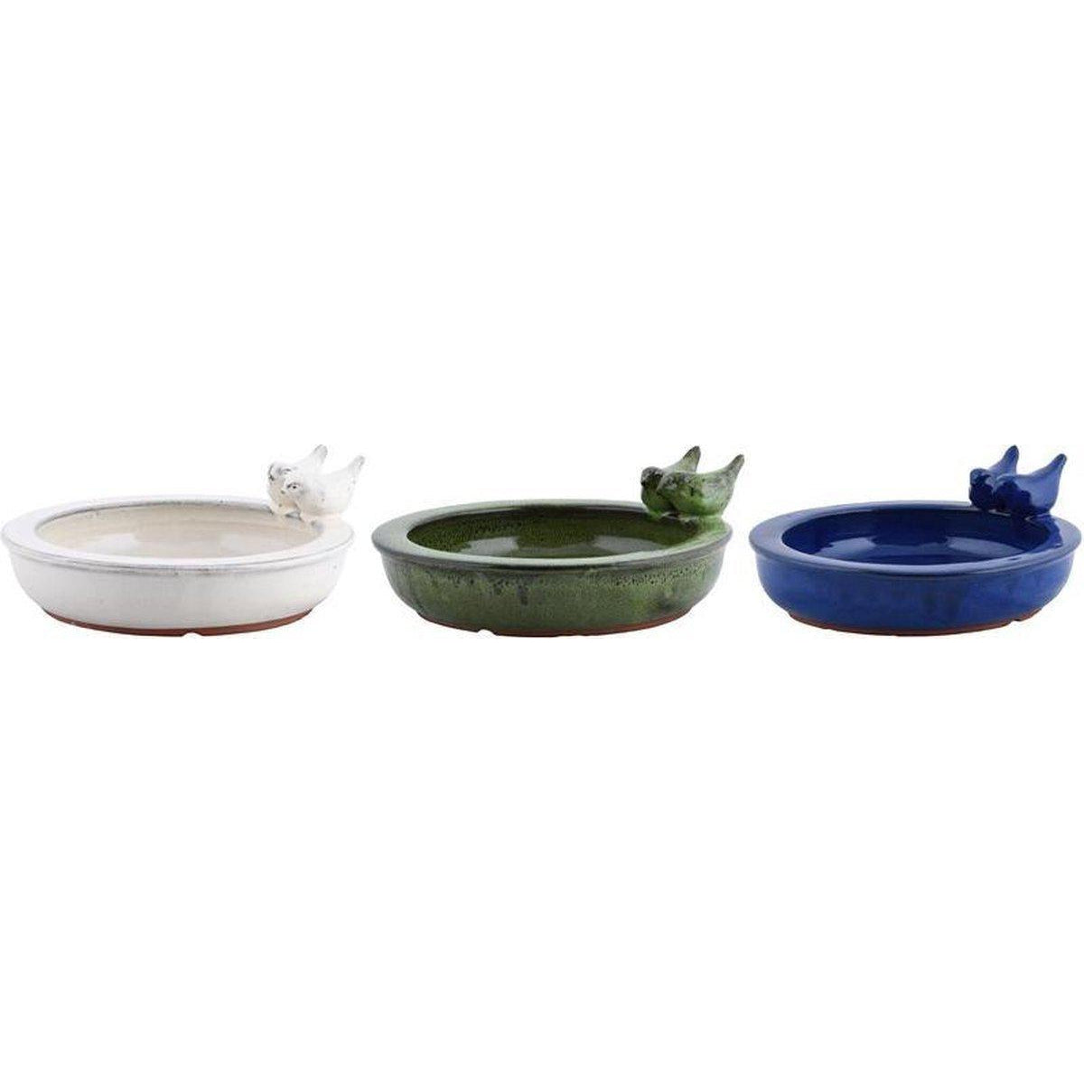 Esschert Design Vogelbad keramiek rond ass.
