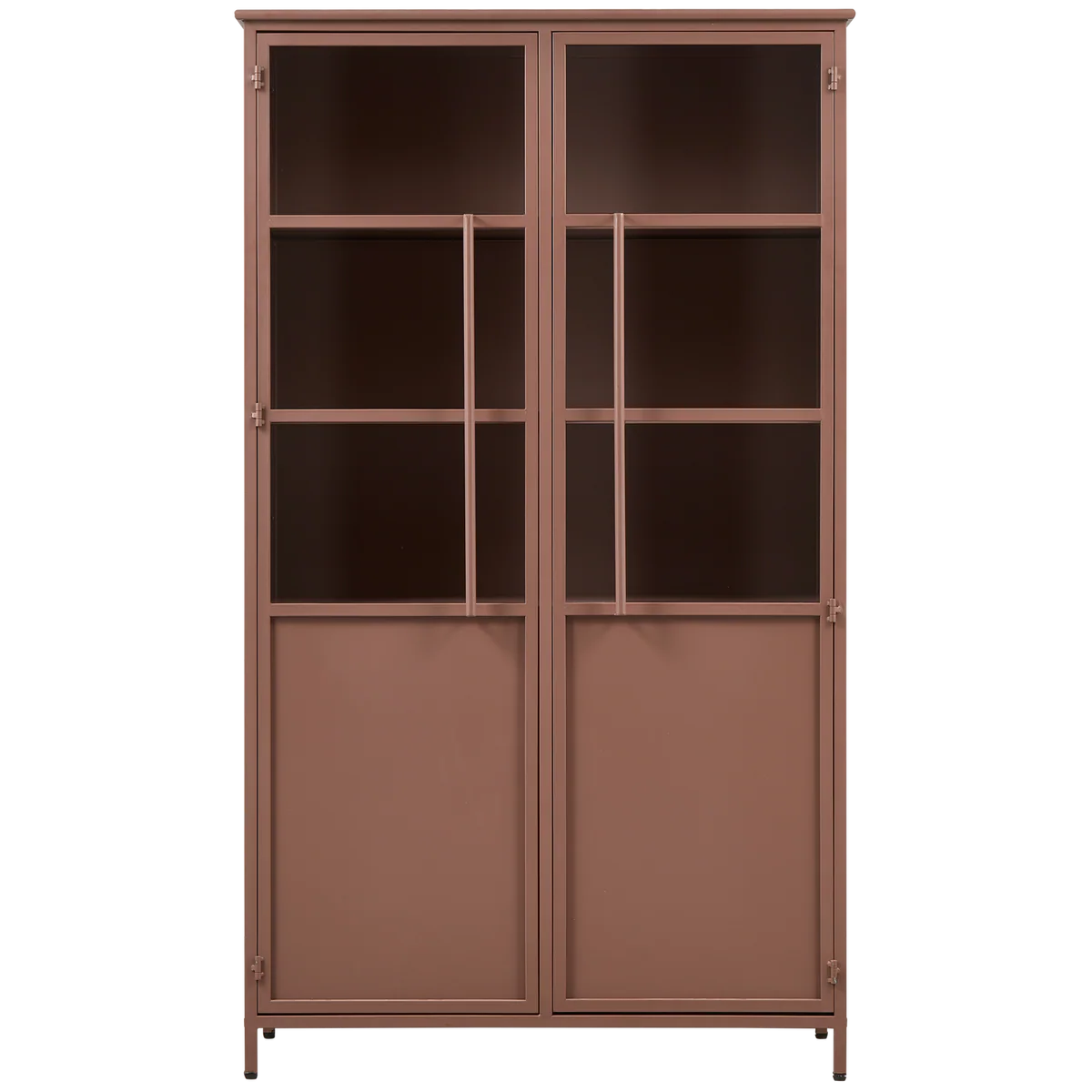 BePureHome EXHIBIT VITRINEKAST METAAL TAN