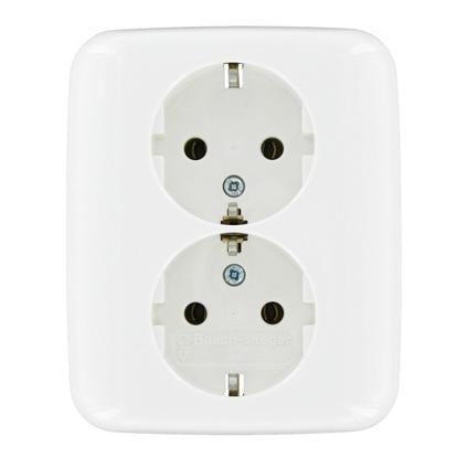 Busch-Jaeger SI Reflex inbouw WCD 2-voudig RA wit