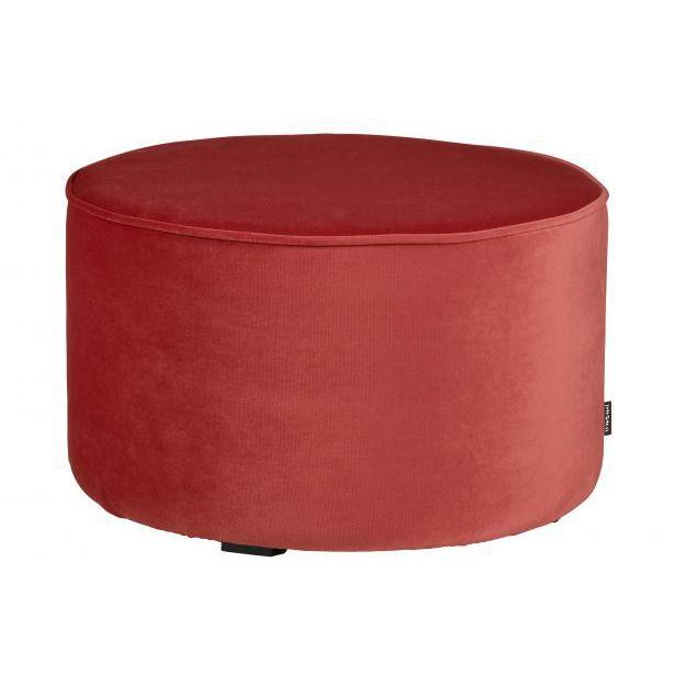 WOOOD Sara poef laag raspberry 36x60