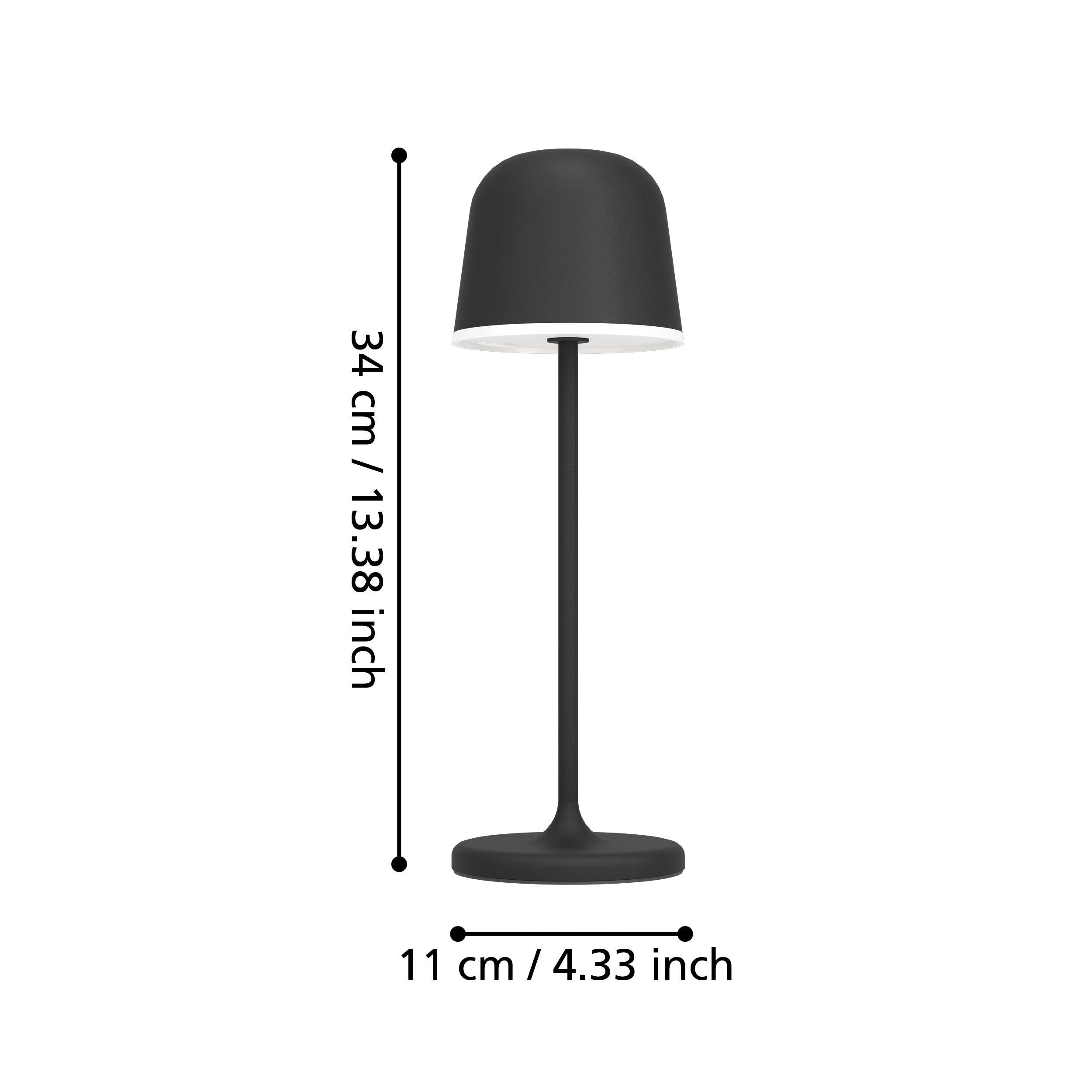 Eglo TL/1 LED MANNERA USB/TOUCHD. 200LM/3000K ZWART