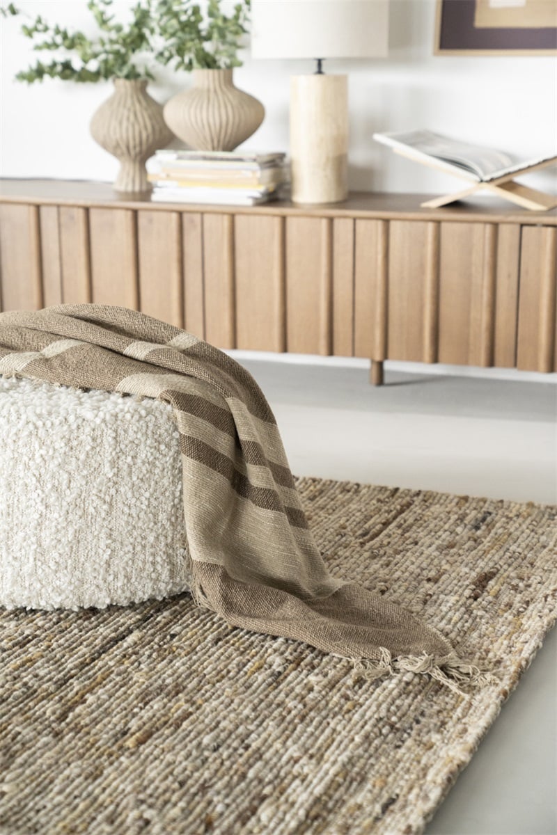 By-Boo plaid Linje bruin B130 × H170 cm