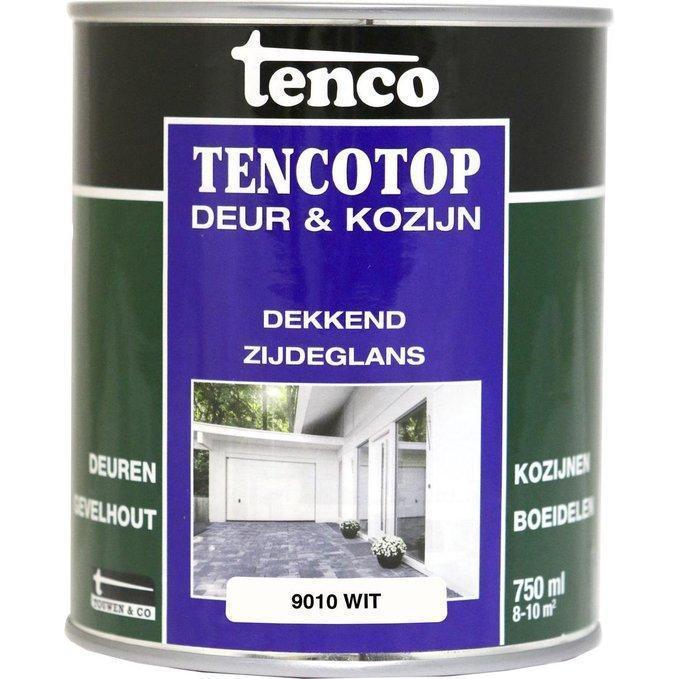 Tenco Top dekkend zijdeglans 9010 750 ml.