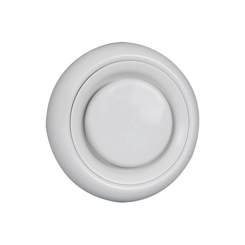 DVLI toevoerventiel met klemmen 100 mm. wit