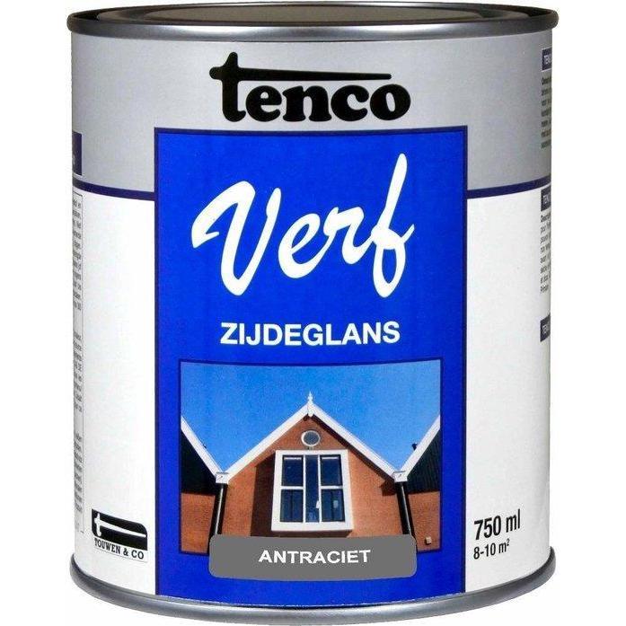 Tenco Verf zijdeglans 7016 antraciet 750 ml.