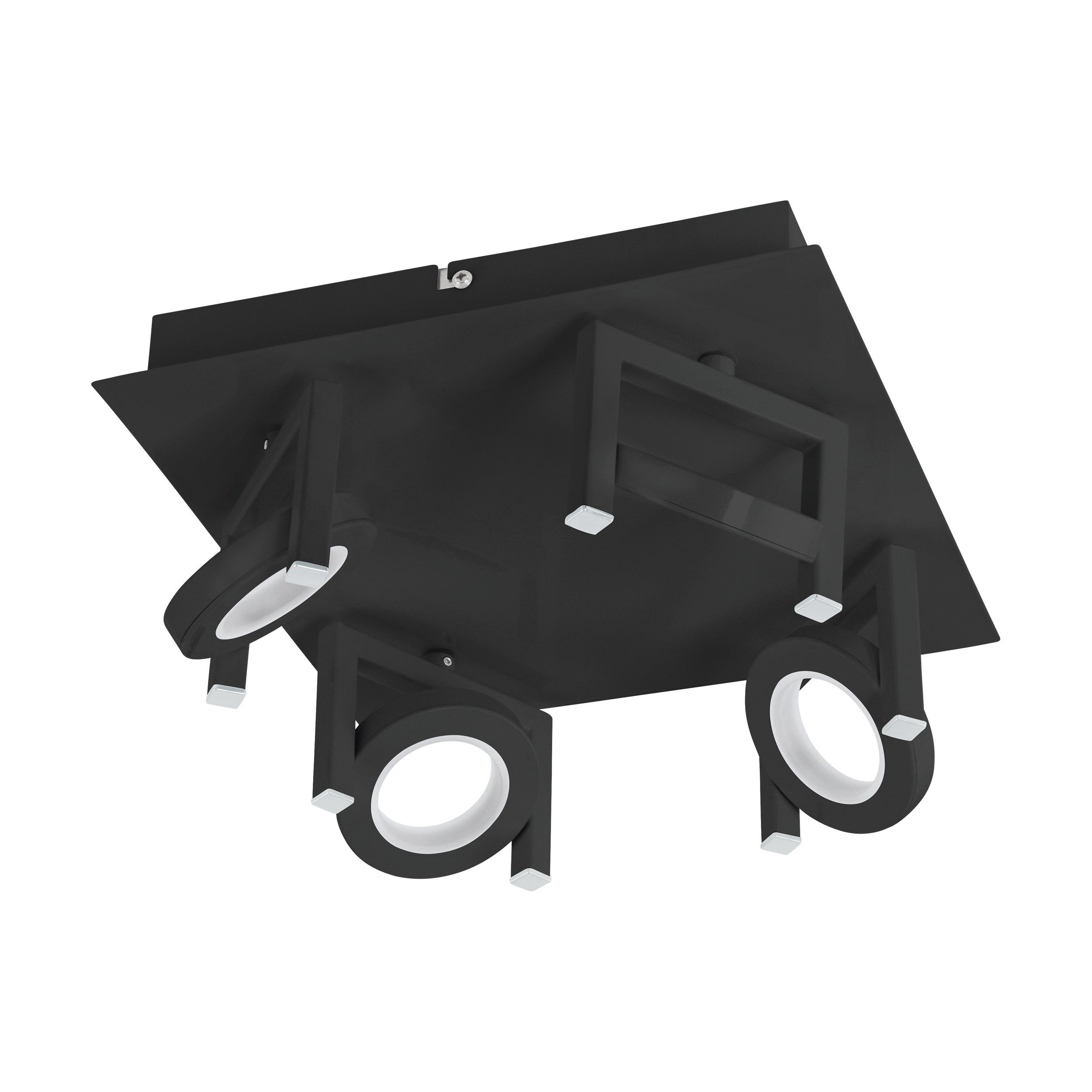 Eglo LED QUADROSPOT/4 ZWART 'TRASTANELLO'