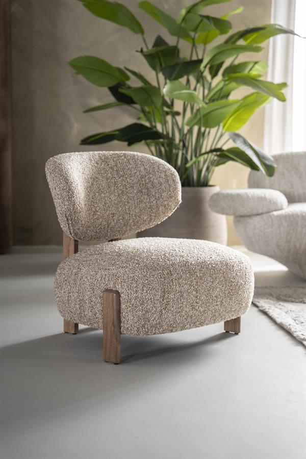 Eleonora fauteuil Reza bruin - taupe Bay