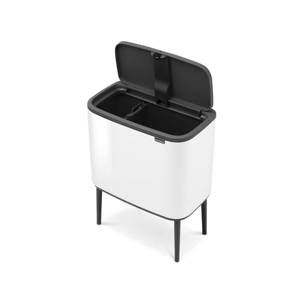 Brabantia Bo Touch Bin afvalemmer 11+23 ltr. White