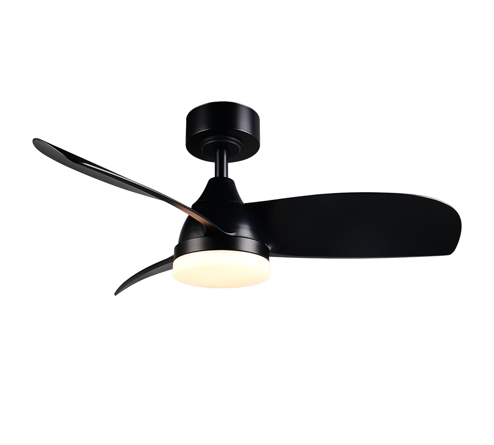 Reality Helsinki plafondventilator met LED Ø90cm zwart