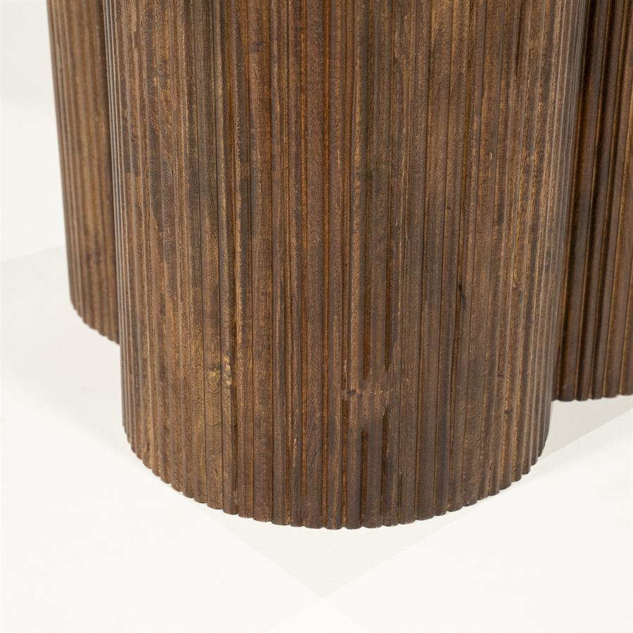 Eettafel Xanni rond bruin