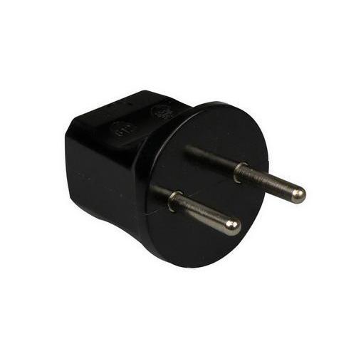 Stekker recht zonder RA zwart