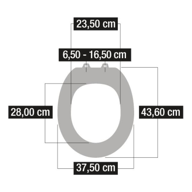 Cornat Premium 3 toiletbril afneembaar wit