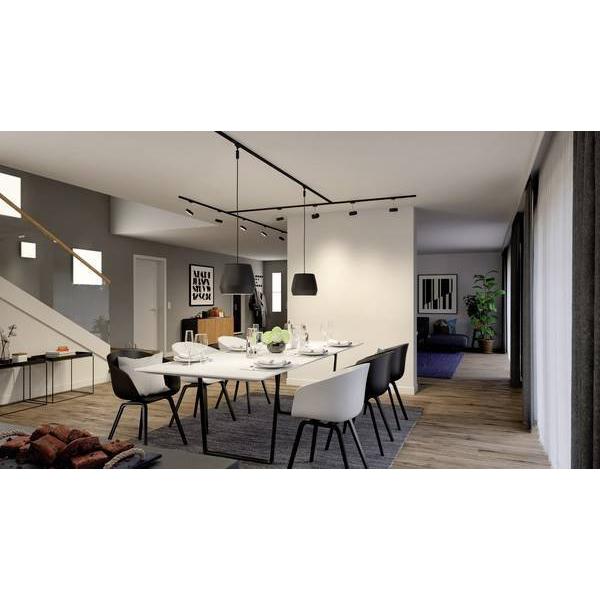 Paulmann URail systeem rail 2m zwart mat 230V metaal